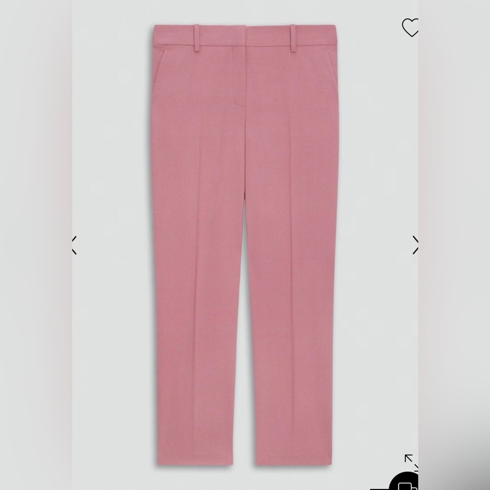 THEORY TREECA Pants in Good Wool Dusty Rose Women’s 8